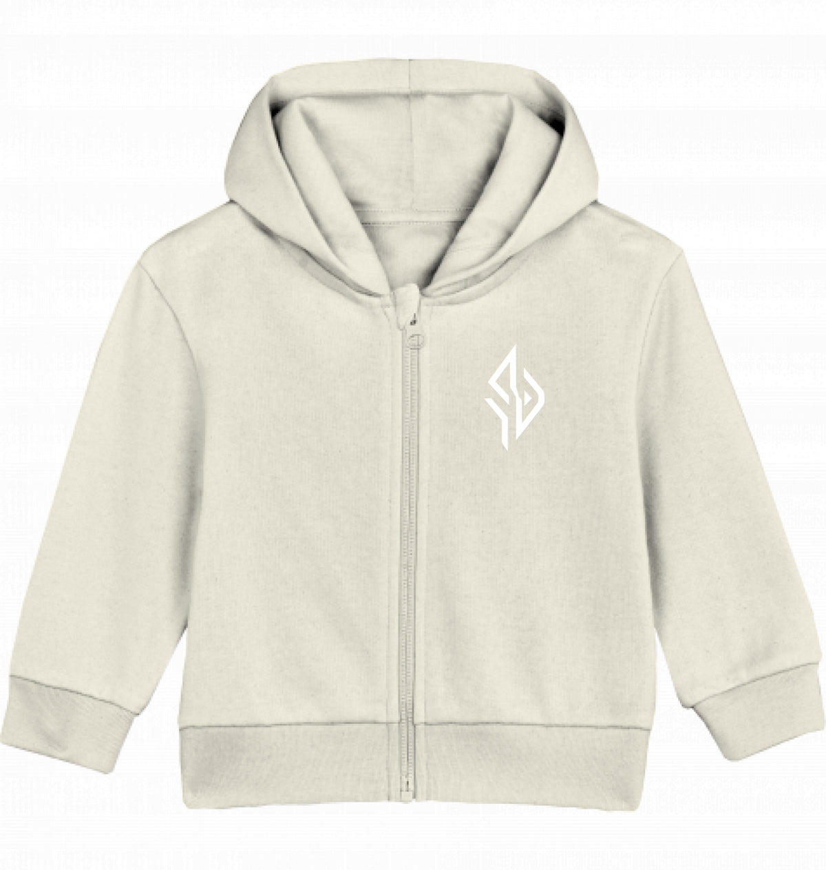 SUÐR FIND Baby Zip Hoodie in Natural Raw
