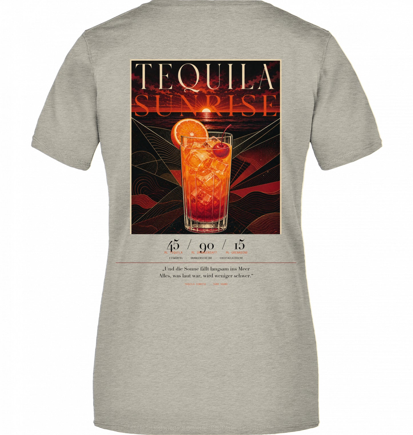 SUÐR Tequila Sunrise Tee Damen