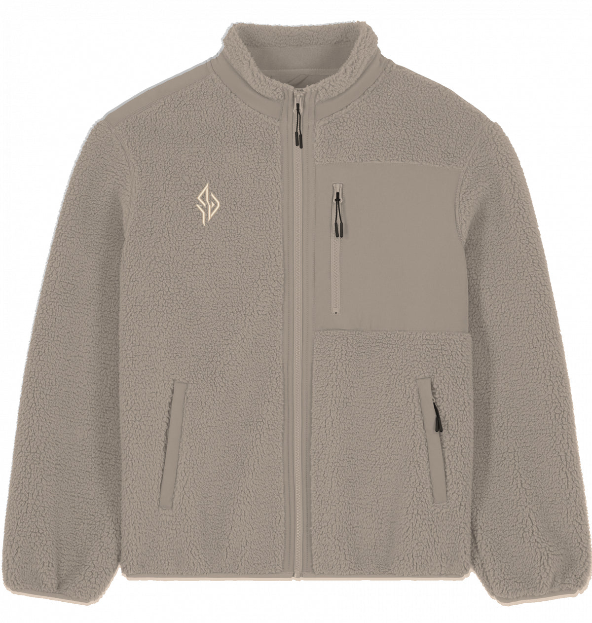 SUÐR Sherpa Jacke in Desert Dust