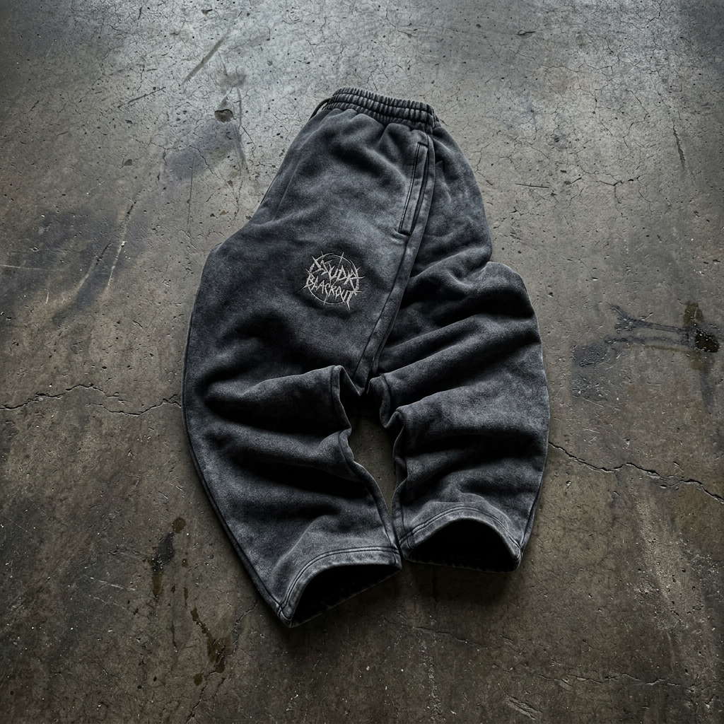 BLACKOUT snow wash heavyweight Sweatpants – Ansicht 1
