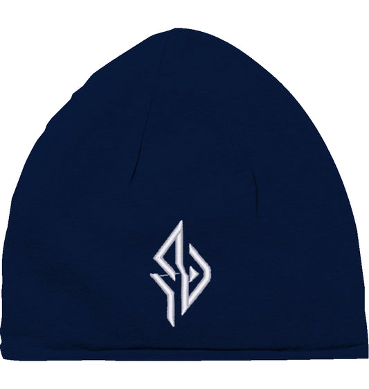 SUÐR FIND Jersey Beanie in Navy