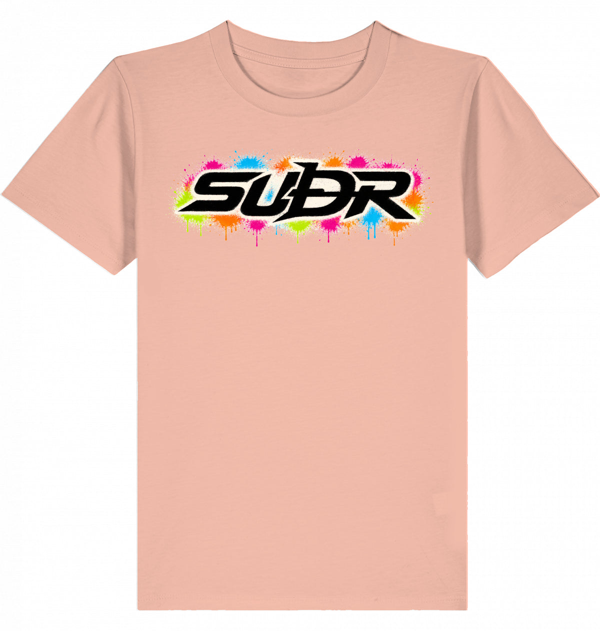 SUÐR Kids Tee Iconic in Pfirsich