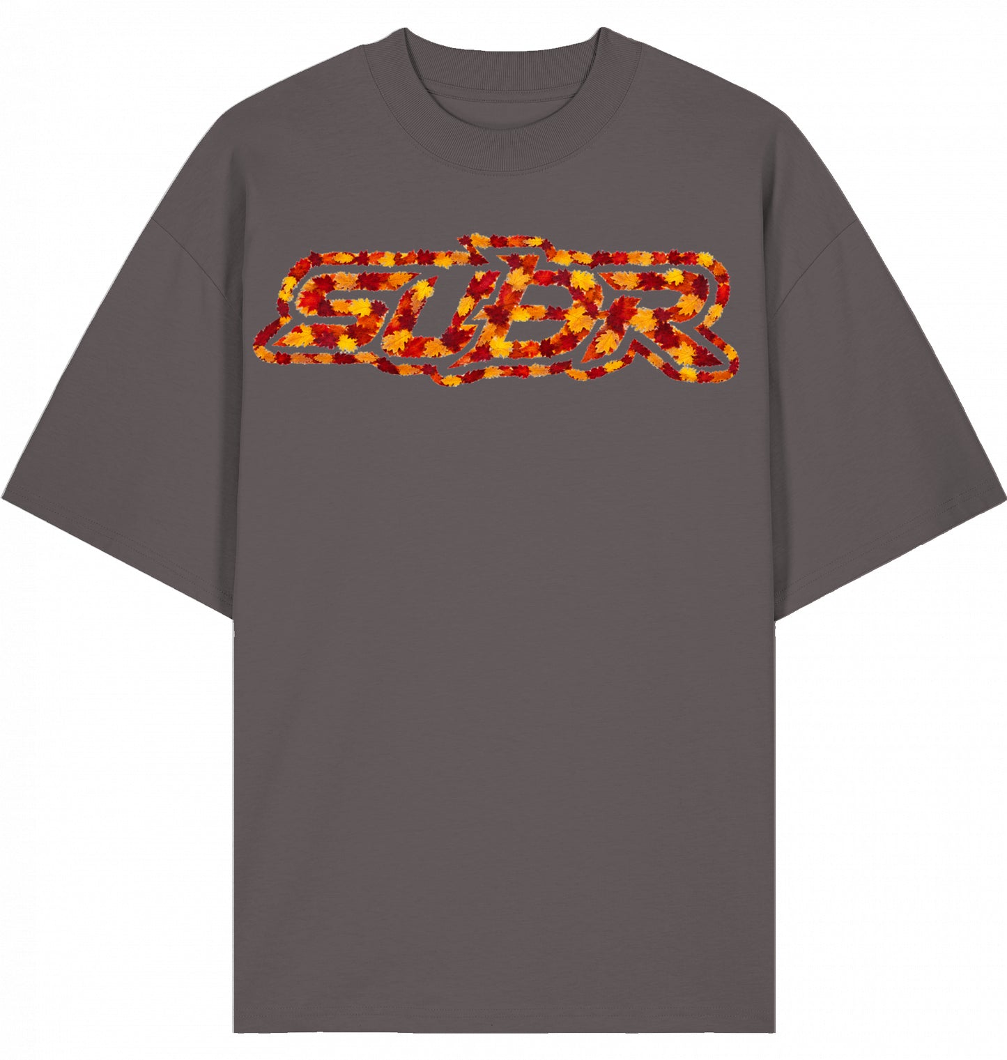 VESTR 07 Laub – Oversized Tee mit Print aus Herbstlaub von SUÐR