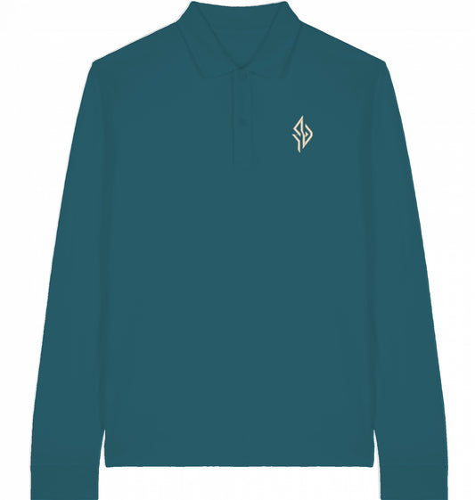SUÐR Signature Longsleeve Polo in Stargazer