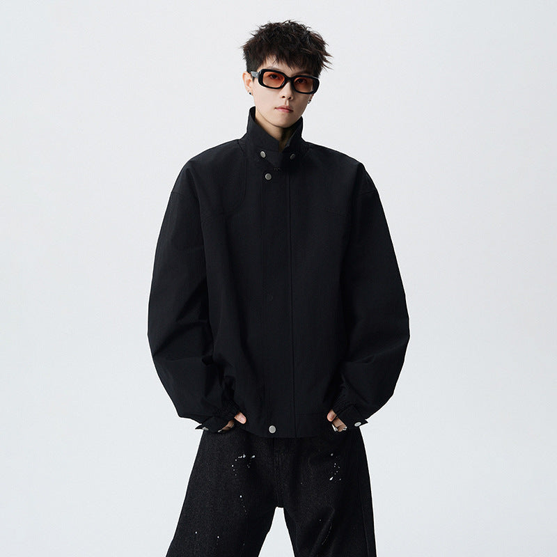 Fashionable Lightweight Premium Men's Lapel Jacket for Spring and Autumn