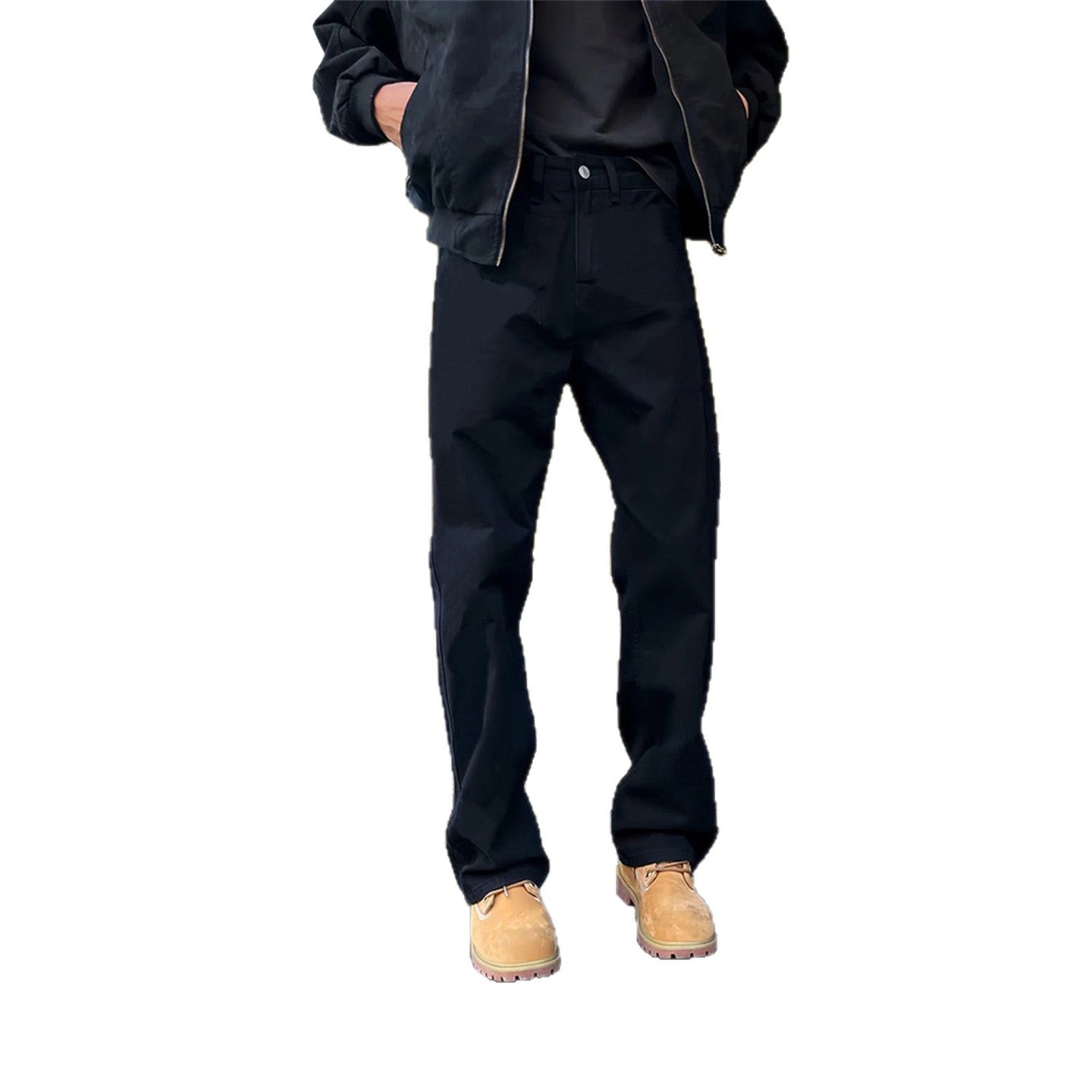 SUÐR Signature Flared Jeans Schwarz