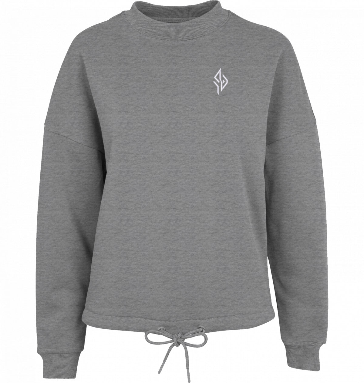 SUÐR FIND Oversize Crewneck – Women in Charcoal (Heather)