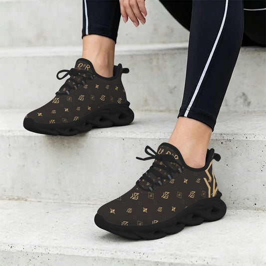 SUÐR Signature Sneaker Damen – Braun/Gold