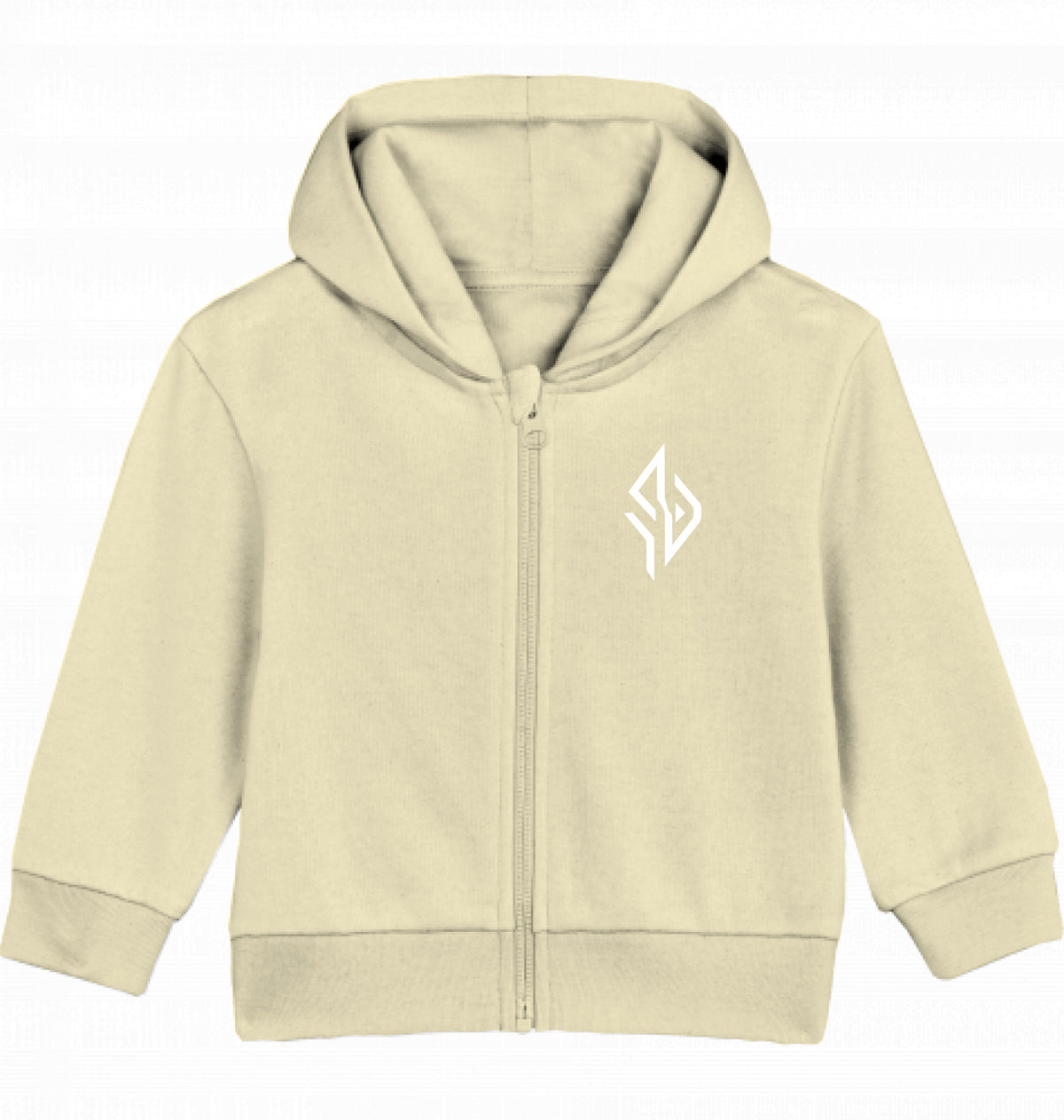 SUÐR FIND Baby Zip Hoodie in Butter