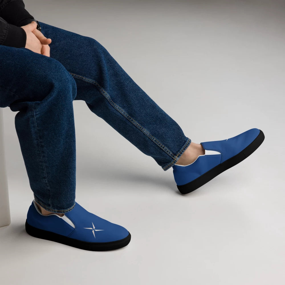 Men's Slip-On Canvas Shoes SUÐR Clothing