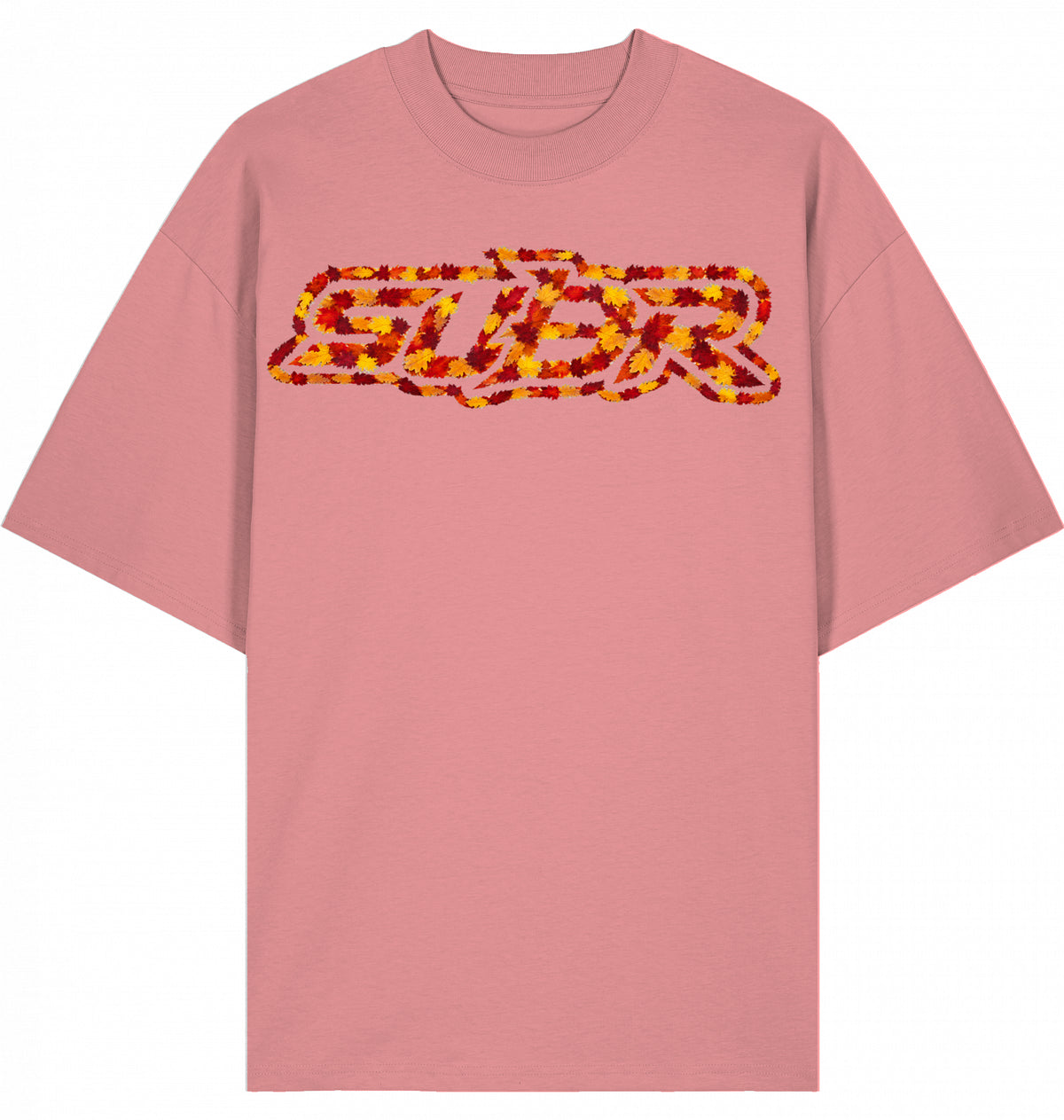 VESTR 07 Laub – Oversized Tee mit Print aus Herbstlaub von SUÐR