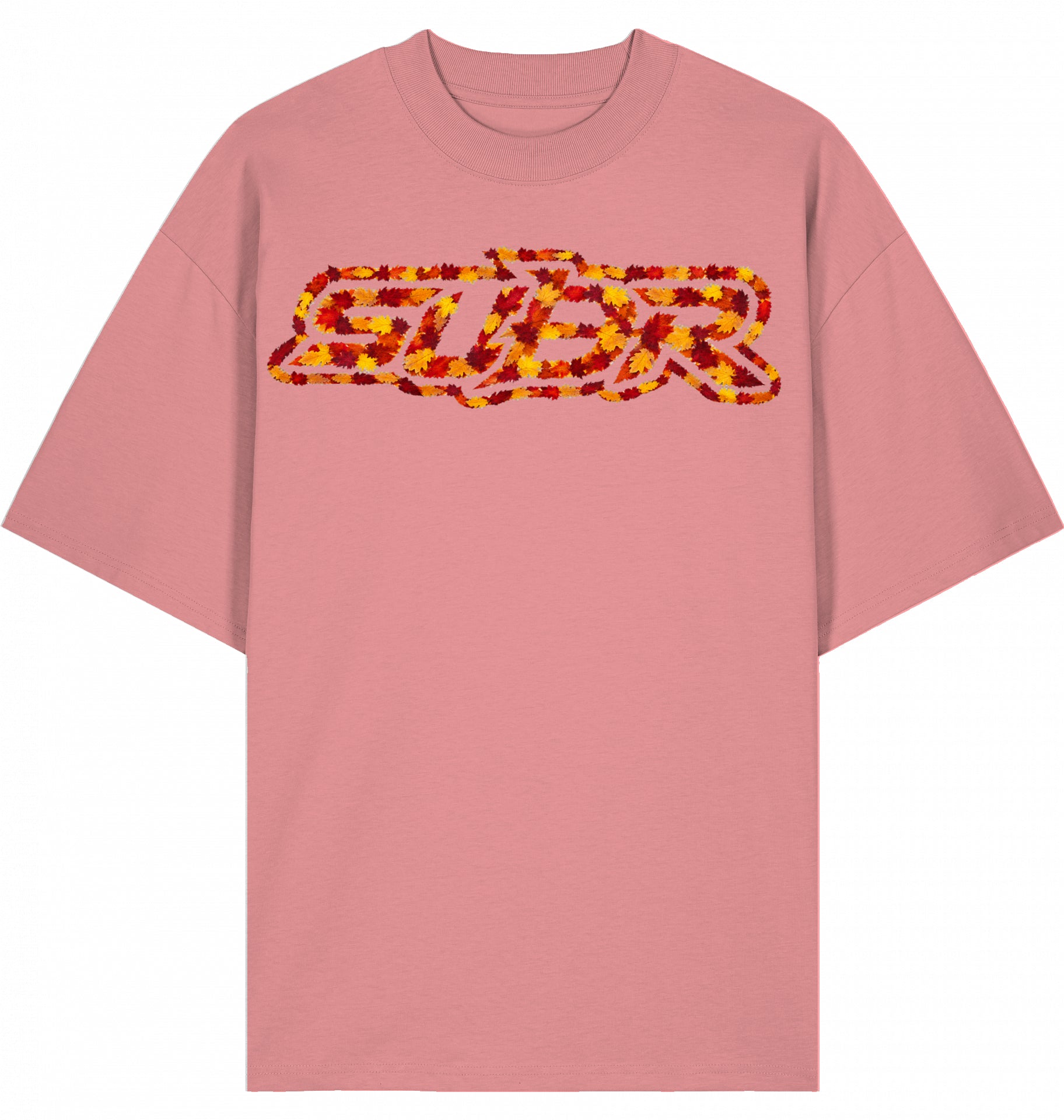 VESTR 07 Laub – Oversized Tee mit Print aus Herbstlaub von SUÐR