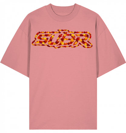 VESTR 07 Laub – Oversized Tee mit Print aus Herbstlaub von SUÐR
