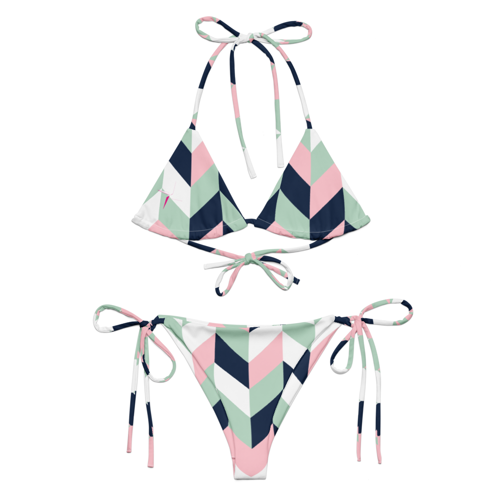 SUÐR-'26 String Bikini Chevron