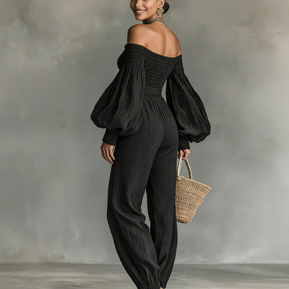 SUÐR - Off-Shoulder Jumpsuit