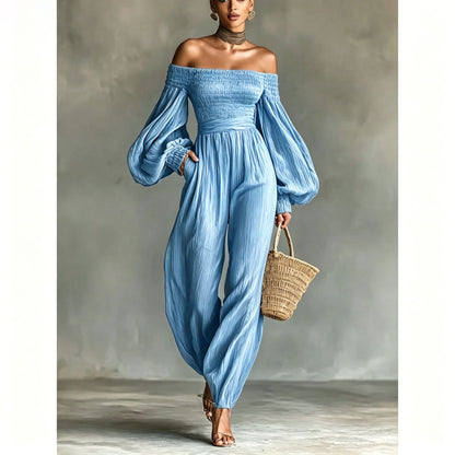 SUÐR - Off-Shoulder Jumpsuit