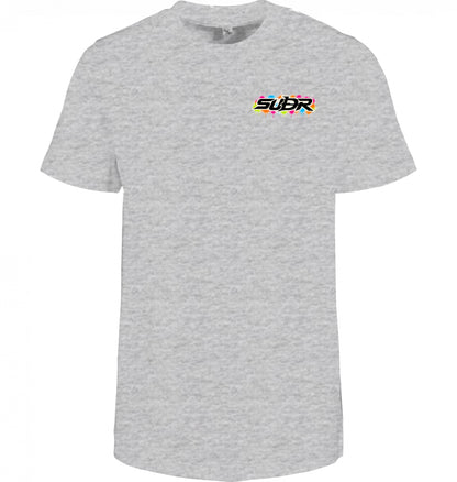 SUÐR Kids Tee Organic in Graumeliert