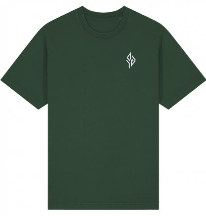 SUÐR FIND Vintage Tee in G. Dyed Khaki – Vorderansicht