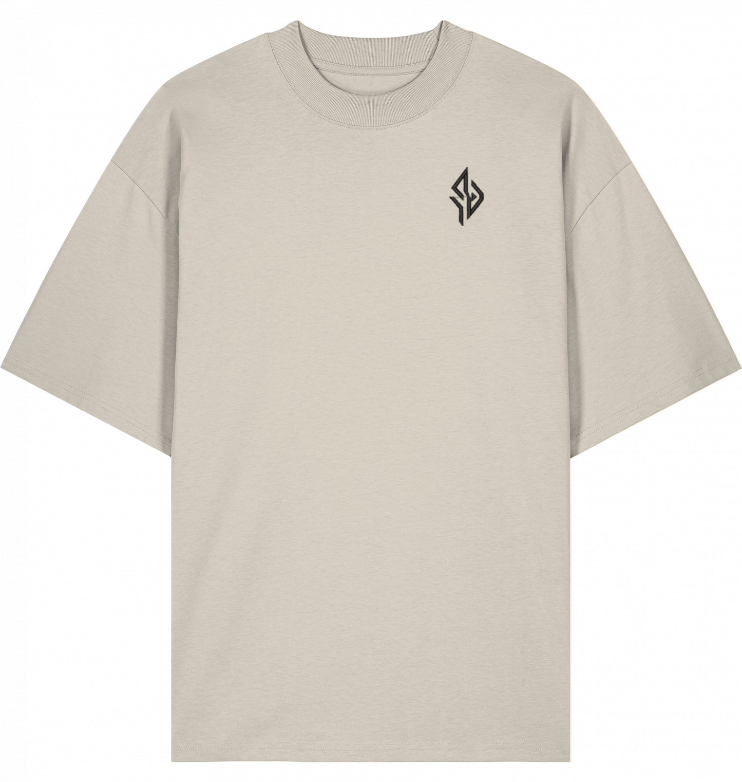 SUÐR FIND Mock Neck Tee – Natural Tones
