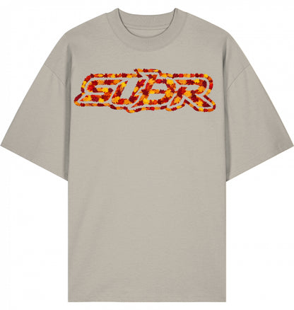 VESTR 07 Laub – Oversized Tee mit Print aus Herbstlaub von SUÐR