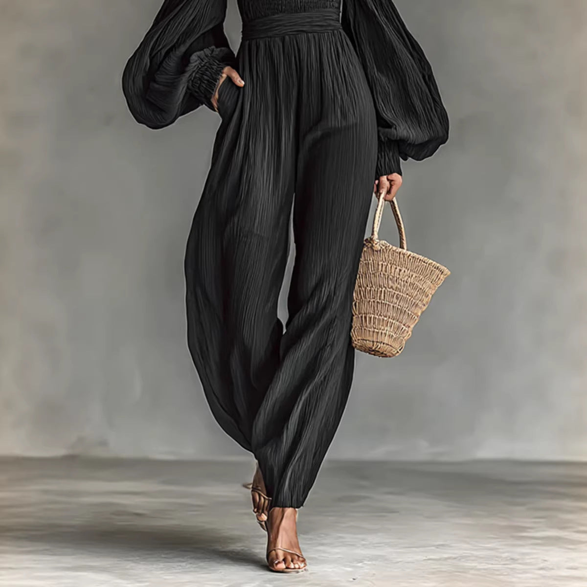 SUÐR - Off-Shoulder Jumpsuit