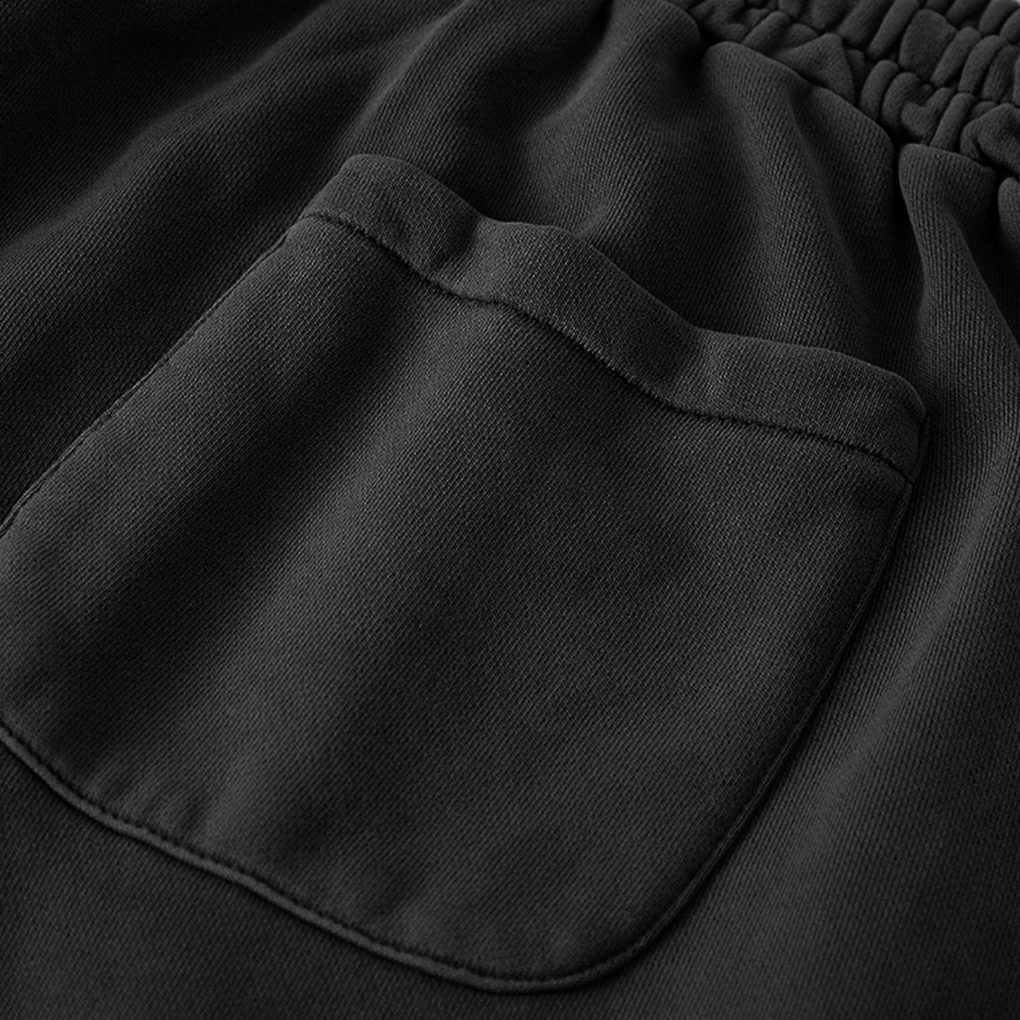 SUÐR Baggy Jogger Baumwolle – Detailaufnahme der Verarbeitung