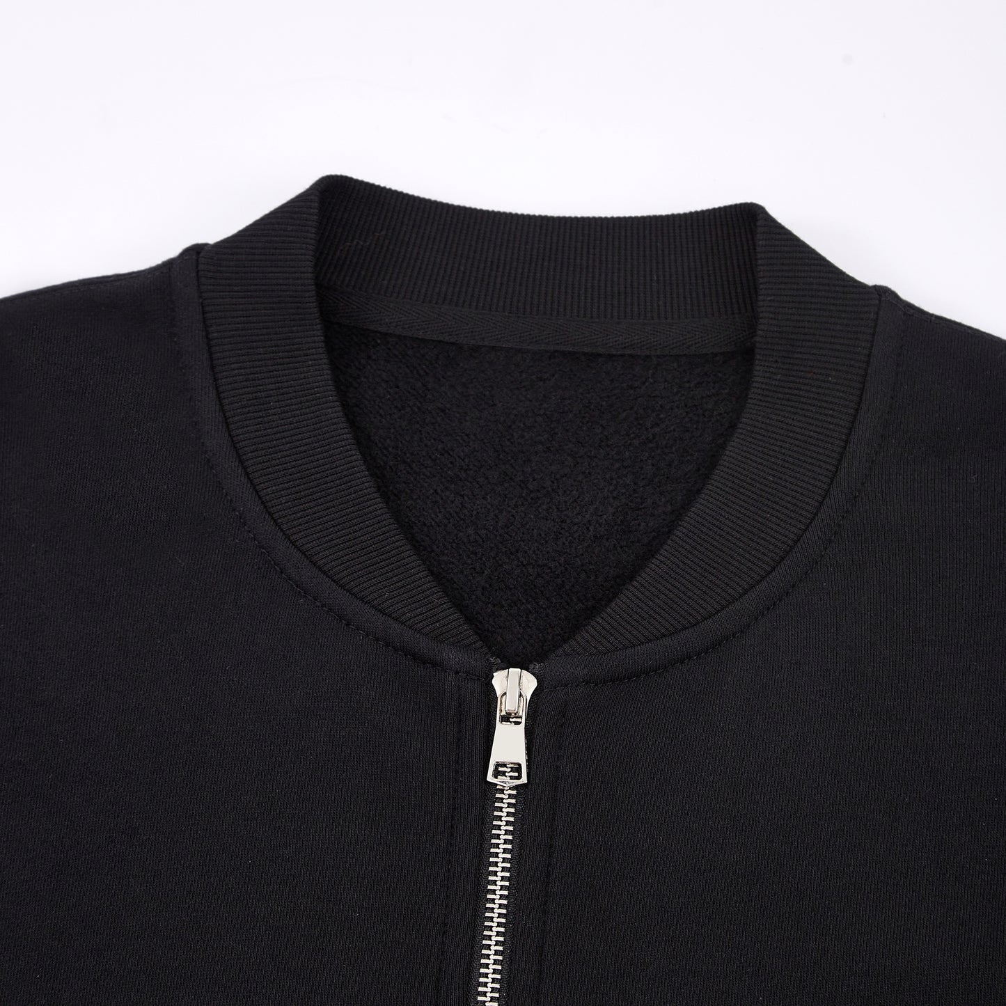 SUÐR MONO 07 Fleece Bomber – Fleece Bomber mit MONO-Rückenmotiv