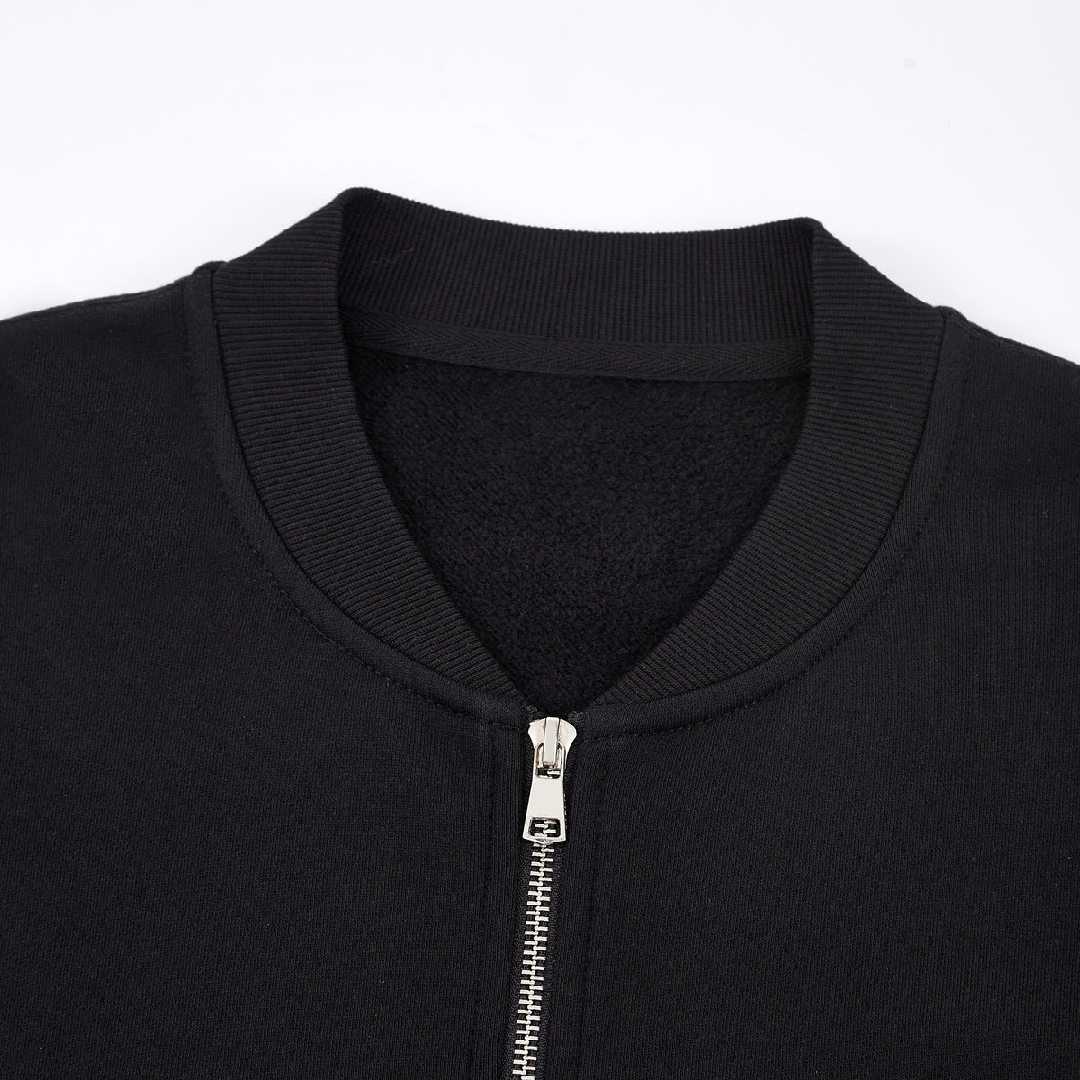 SUÐR MONO 07 Fleece Bomber – Fleece Bomber mit MONO-Rückenmotiv