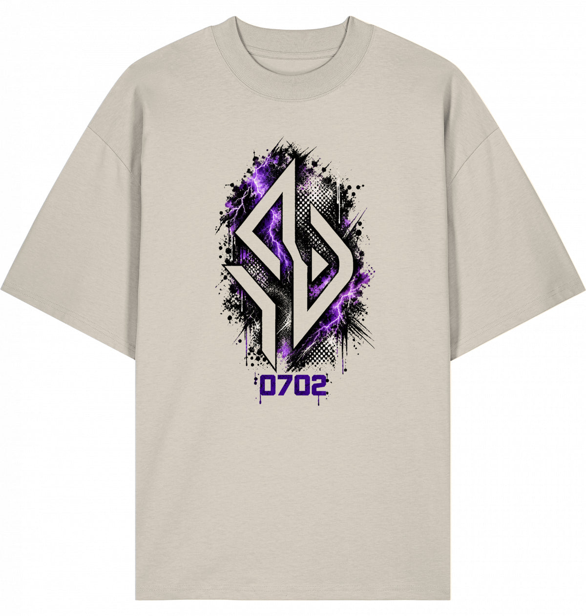 Backpiece 0702 Monogram – Oversize Tee mit grossem Rückenprint von SUÐR