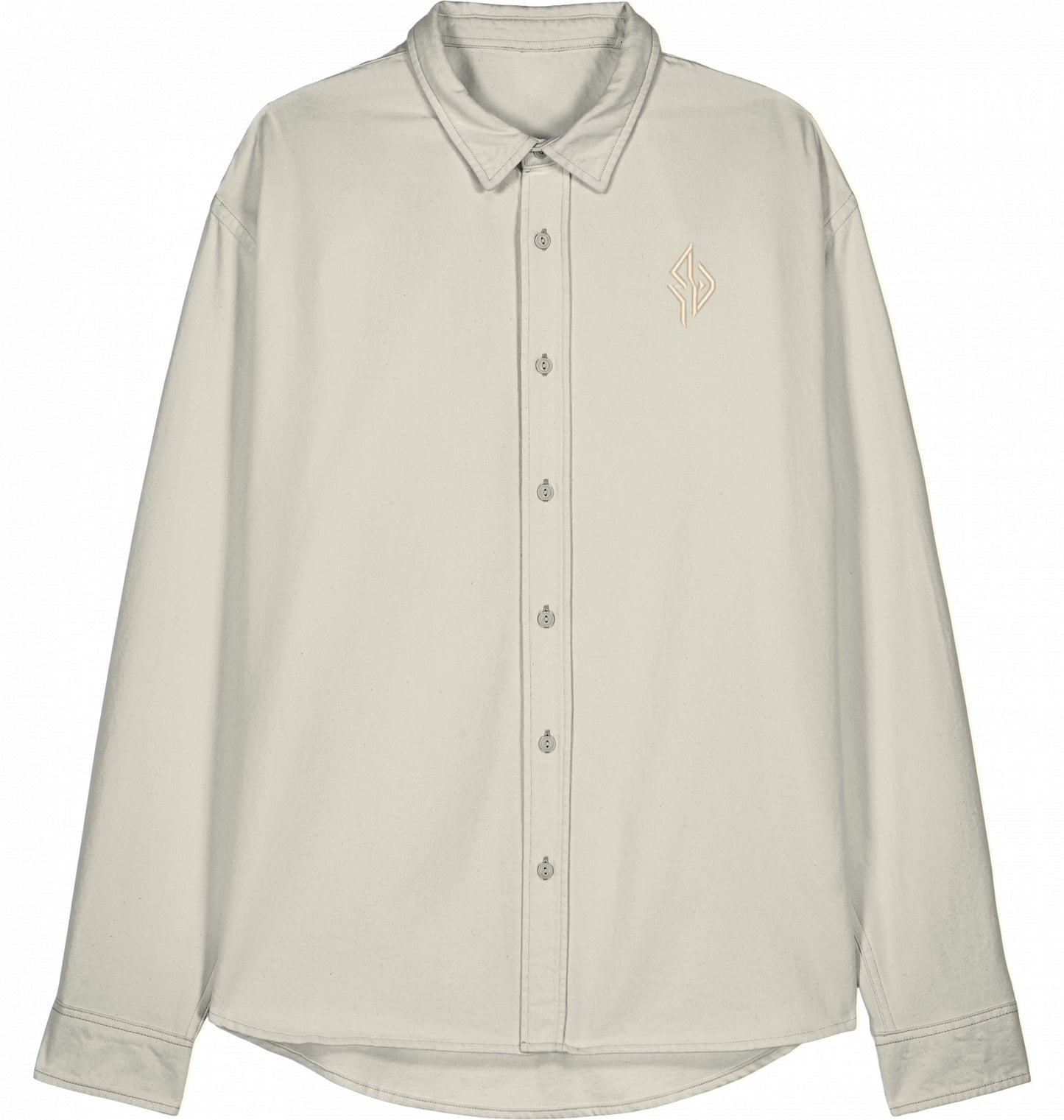 SUÐR Signature Worker Hemd in Natural Raw
