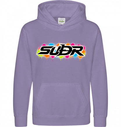 SUÐR Kids Hoodie in Digitallavendel