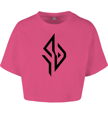 SUÐR FIND Cropped Oversize Tee – Women