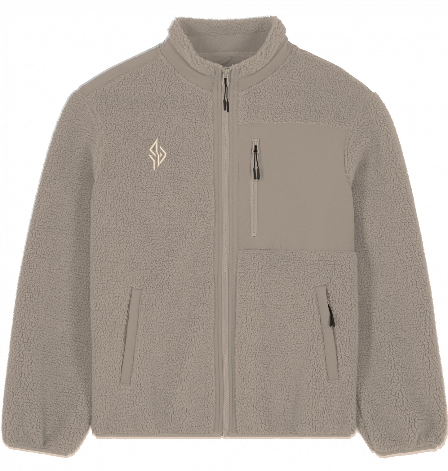 SUÐR Sherpa Jacke in Desert Dust