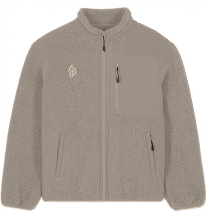 SUÐR Sherpa Jacke in Desert Dust