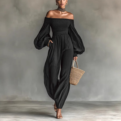 SUÐR - Off-Shoulder Jumpsuit
