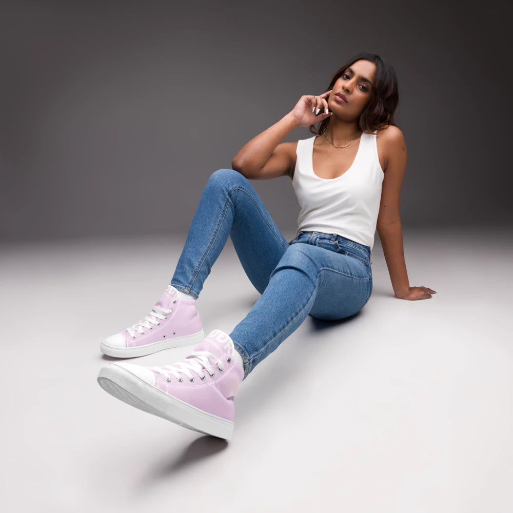 Women's High Top Canvas Shoes SUÐR Clothing
