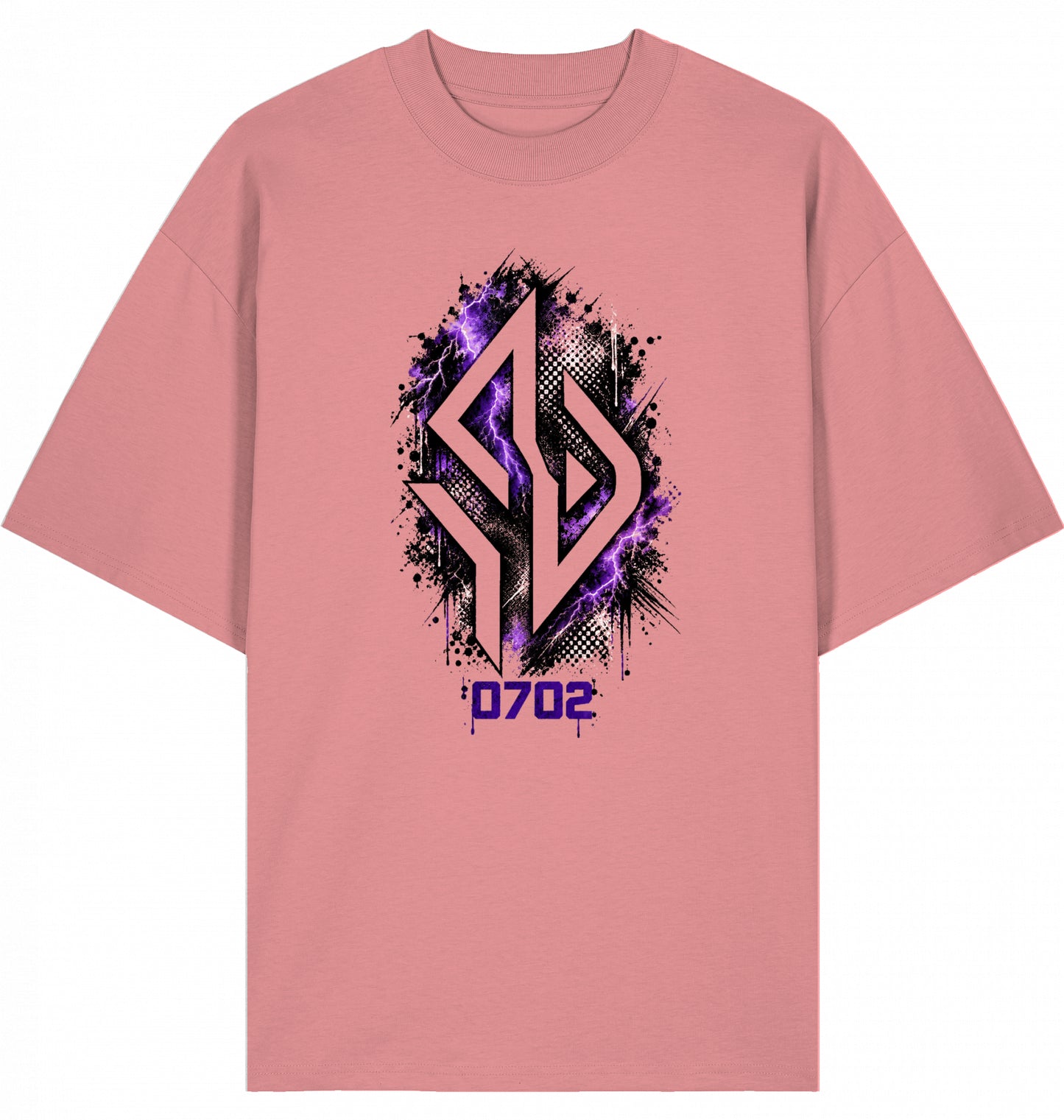 Backpiece 0702 Monogram – Oversize Tee mit grossem Rückenprint von SUÐR