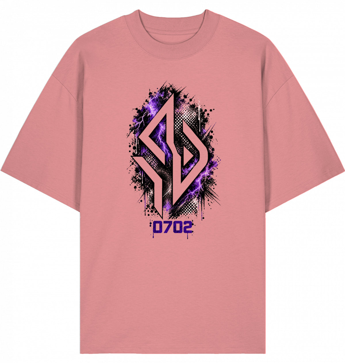 Backpiece 0702 Monogram – Oversize Tee mit grossem Rückenprint von SUÐR