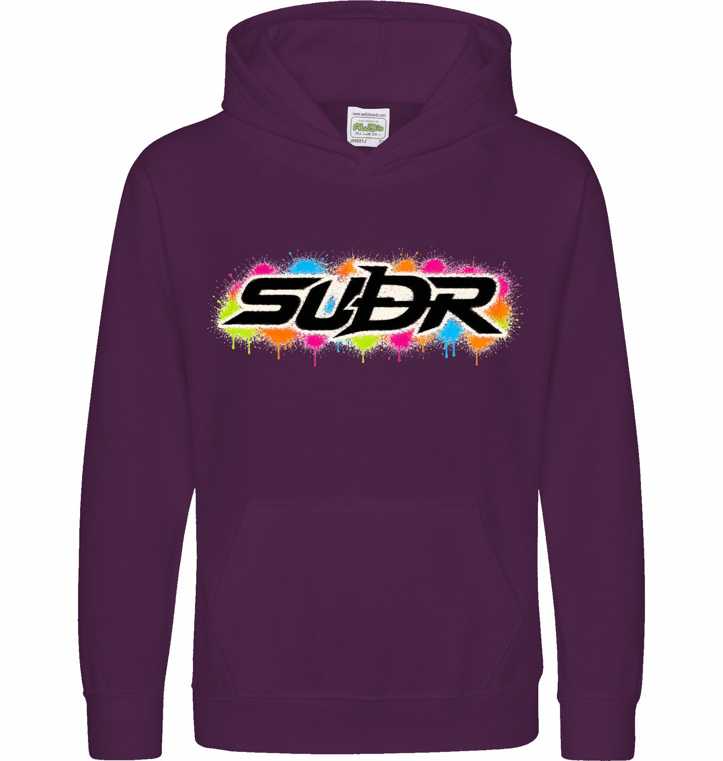 SUÐR Kids Hoodie in Pflaume