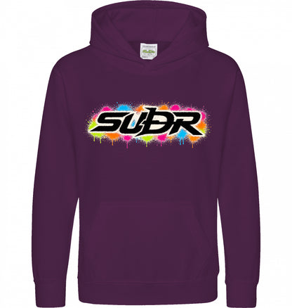 SUÐR Kids Hoodie in Pflaume