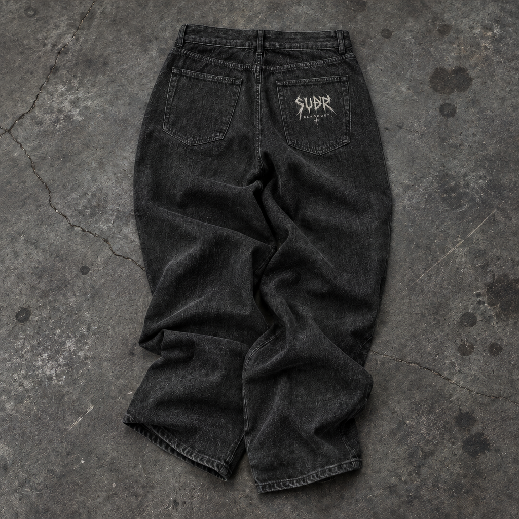 BLACKOUT vintage wash straight leg Jeans – Ansicht 2