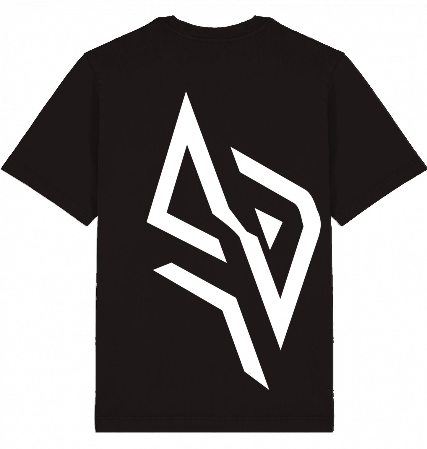 SUÐR FIND Vintage Tee in G. Dyed Black Rock – Rückansicht