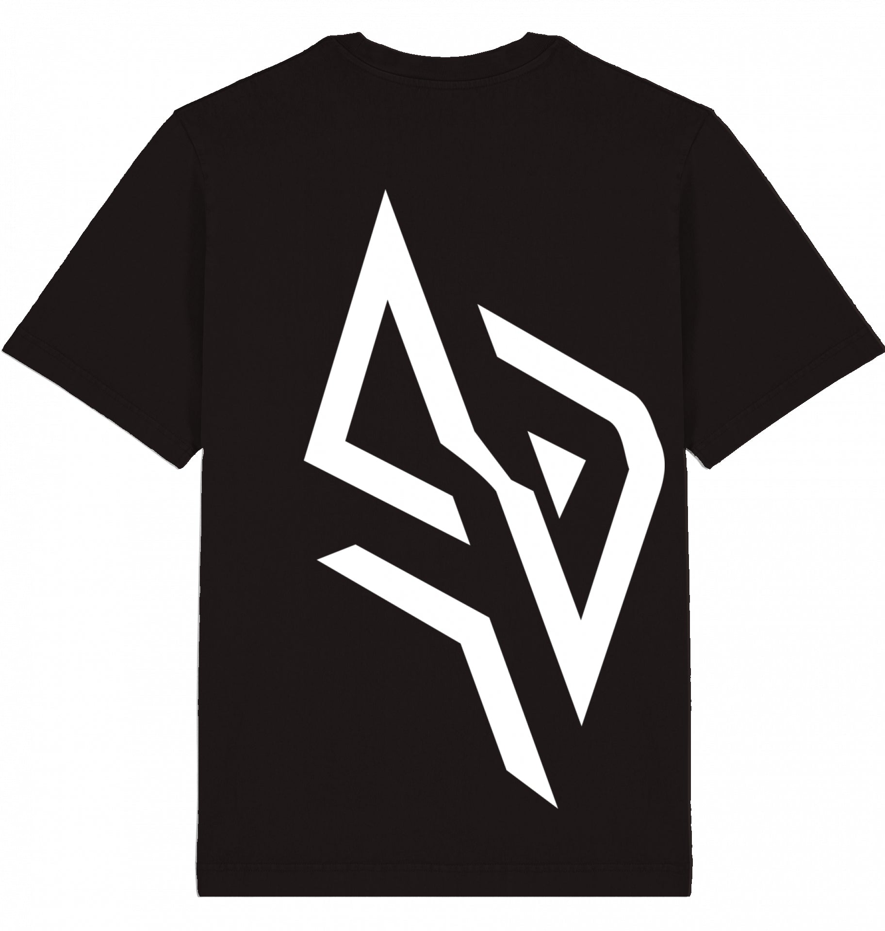 SUÐR FIND Vintage Tee in G. Dyed Black Rock – Rückansicht