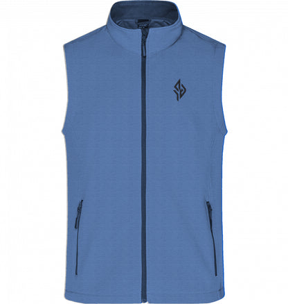 SUÐR Signature Softshell Weste in Nautic Blue / Navy