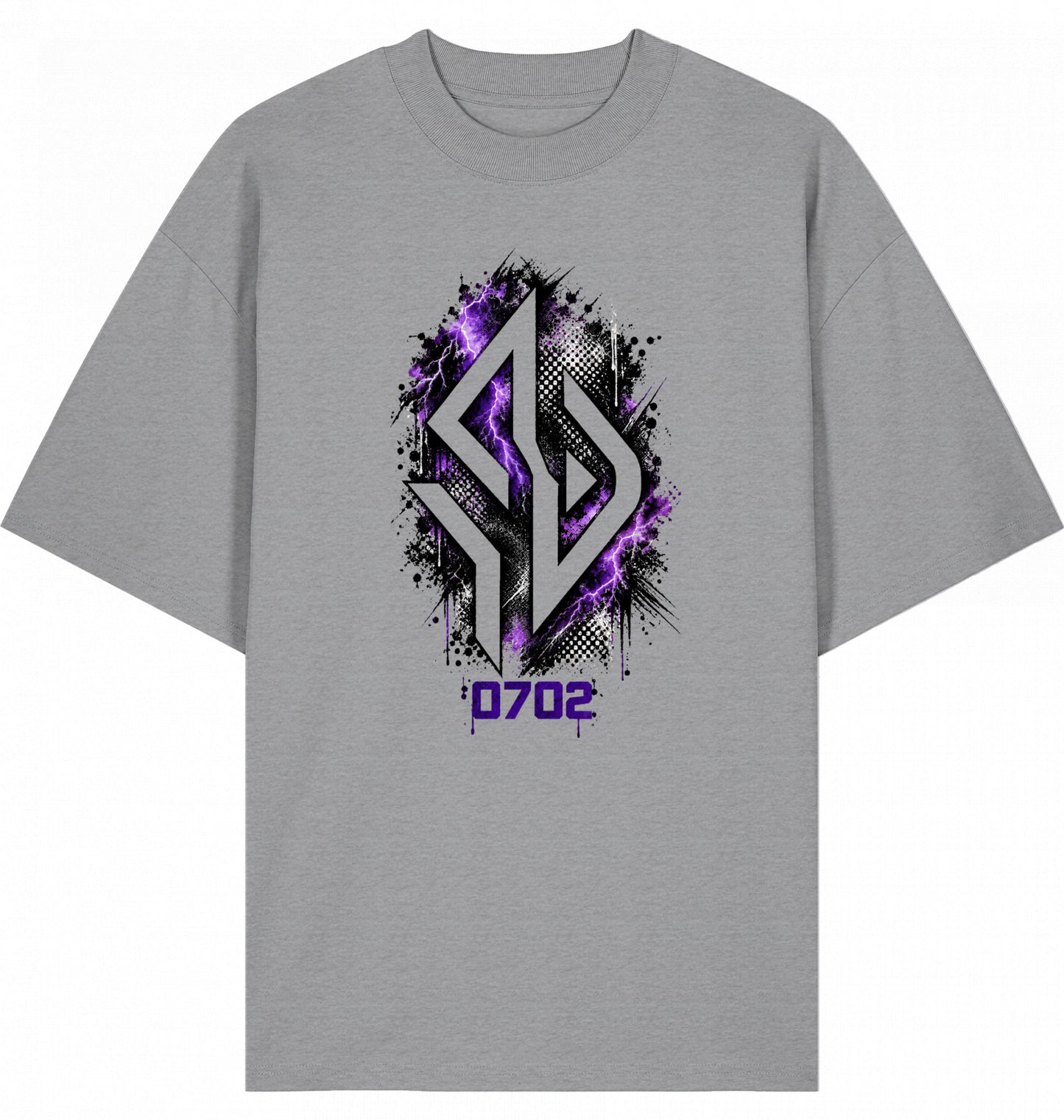 Backpiece 0702 Monogram – Oversize Tee mit grossem Rückenprint von SUÐR