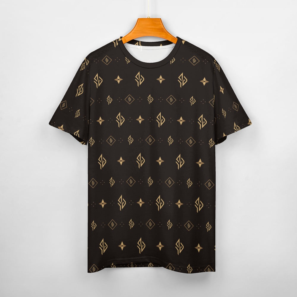 SUÐR Signature Tee Damen – Braun/Gold