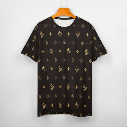 SUÐR Signature Tee Damen – Braun/Gold