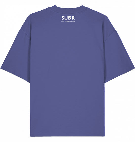 SUÐR FIND Mock Neck Tee in Dusk – Rückansicht