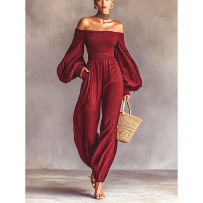 SUÐR - Off-Shoulder Jumpsuit