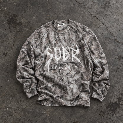 BLACKOUT tree camo waffle T-Shirt – Ansicht 1